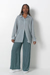 Sheer Relaxed Shirt Green