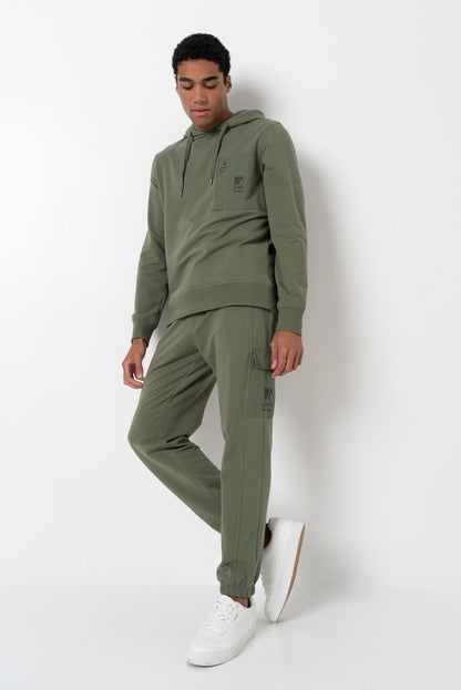 Cargo Pocket Track Pants Olive