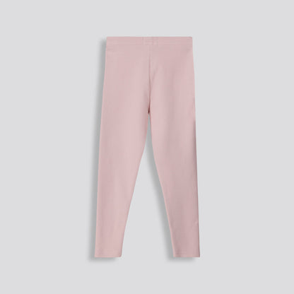 Girls Ribbed Leggings Stone
