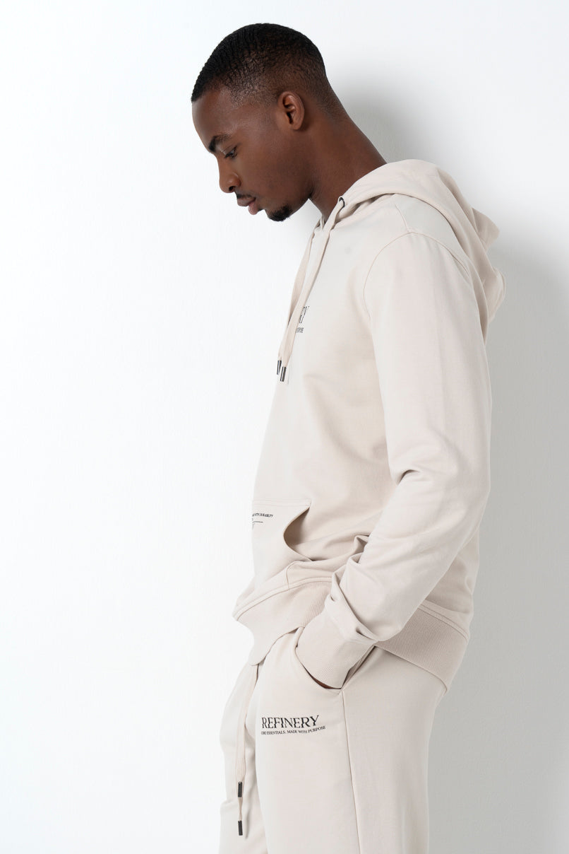 Statement Hoodie Cement