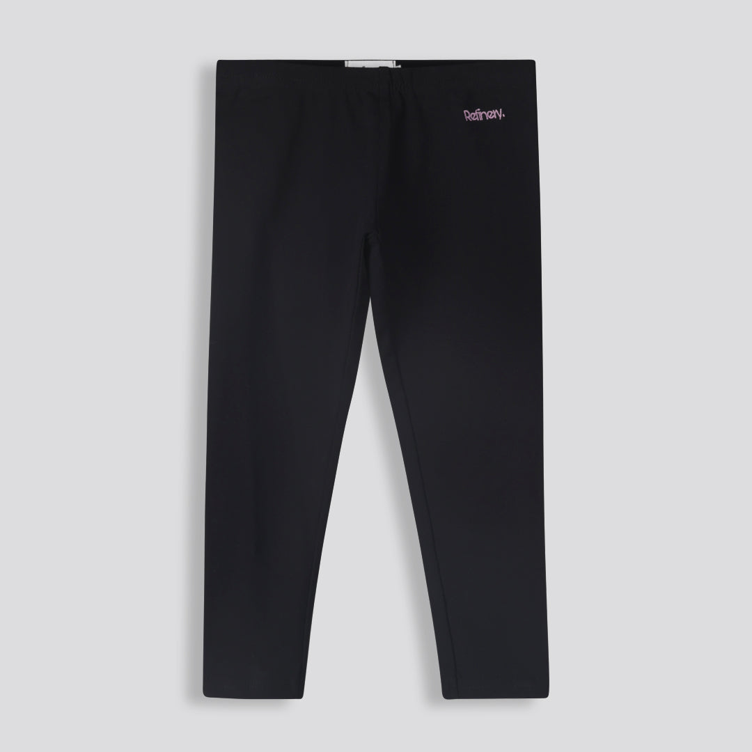 Girls Black Leggings Black