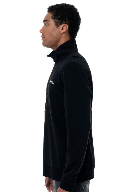 Quarter Zip Sweatshirt Black