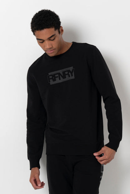 Statement Sweat Top Black