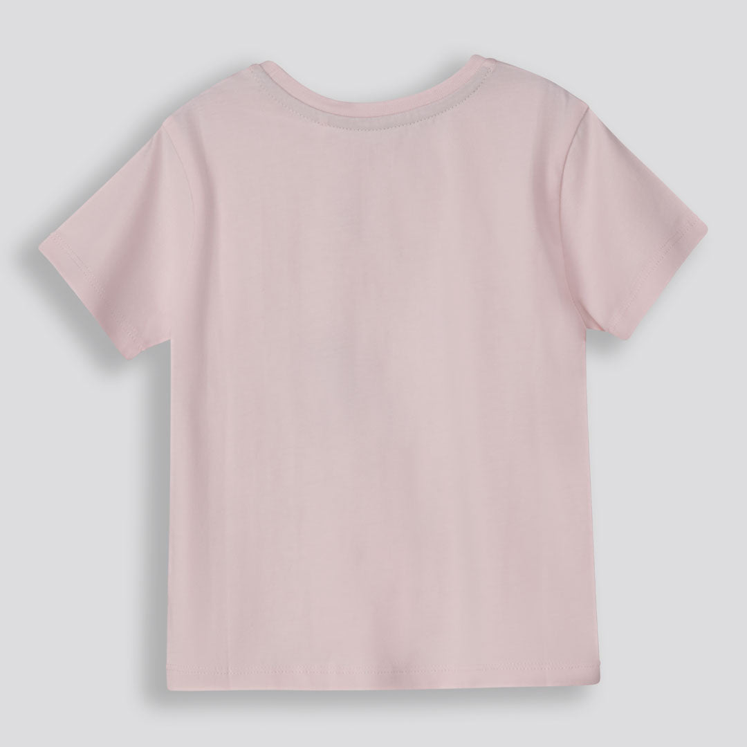 Kids Statement Tee Light Pink