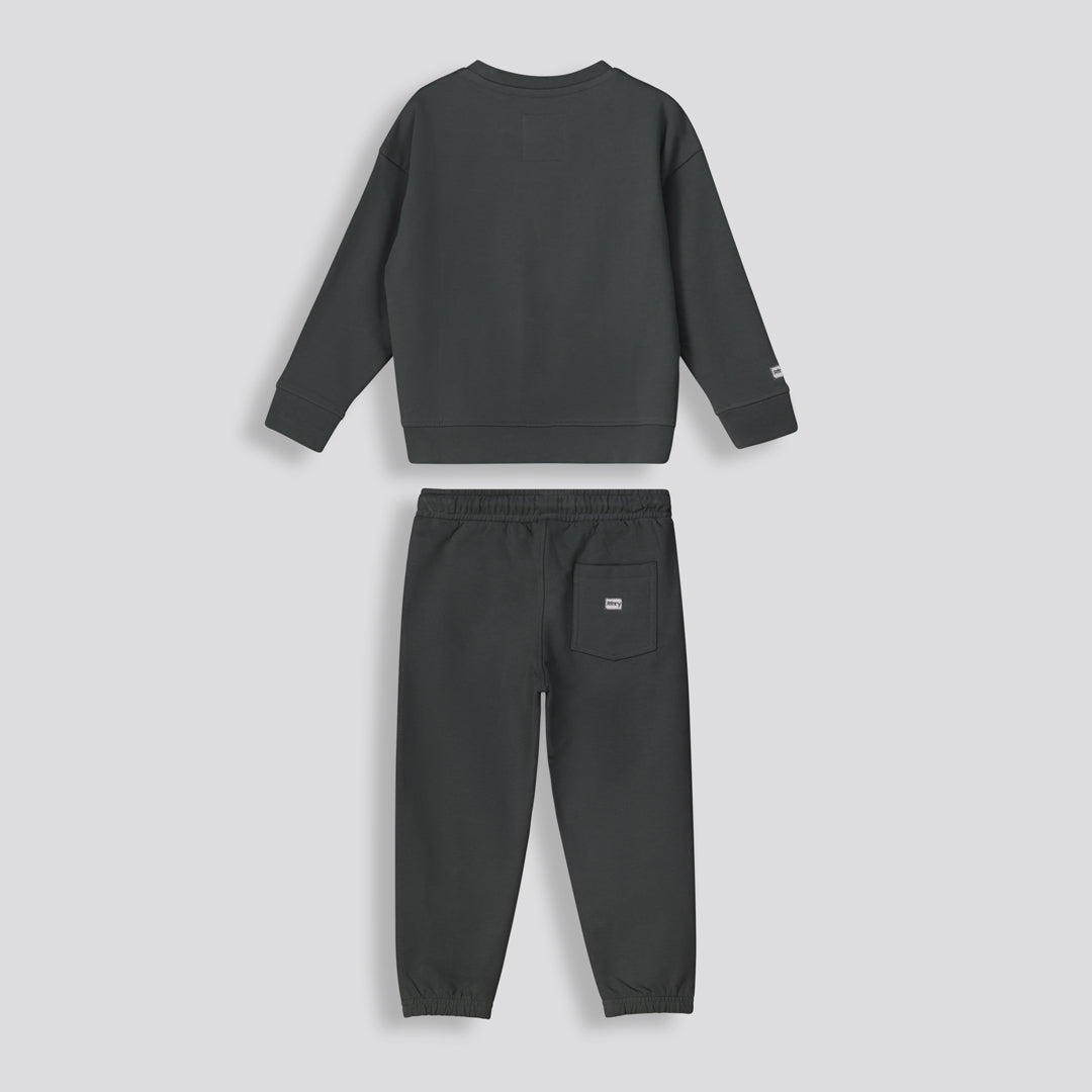 Kids Statement Track Pants Charcoal