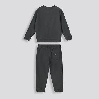 Kids Statement Track Pants Charcoal