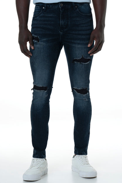 Rf10 Ripped Super Skinny Jeans Dark Wash