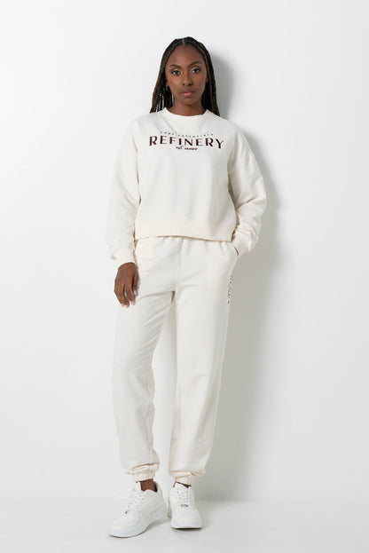 Relaxed Track Pants Milk