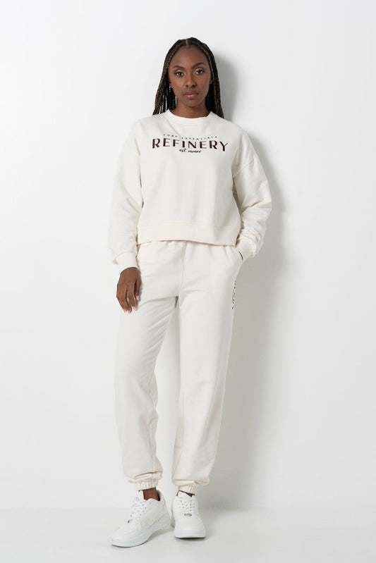 Relaxed Track Pants Milk