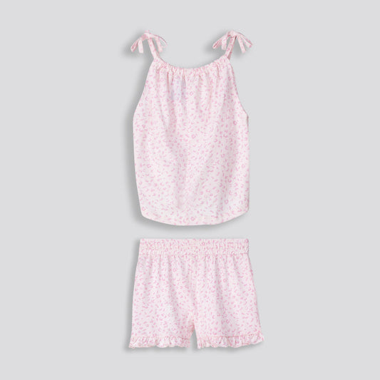 Girls Frill Edge Shorts Light Pink
