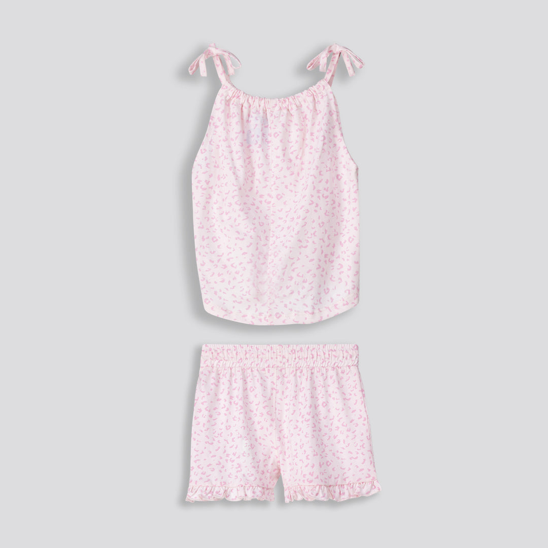 Girls Frill Edge Shorts Light Pink