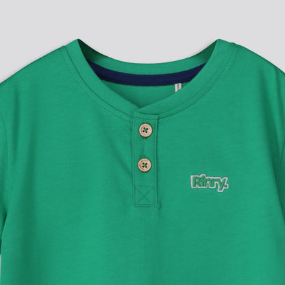 Boys Henley Tee Green