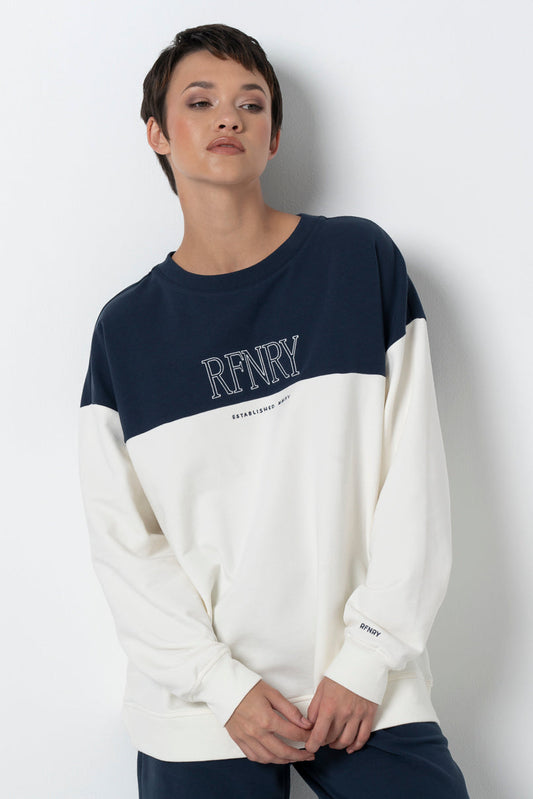 Colourblock Sweatshirt Milk