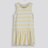 Girls Tank Dress Yellow