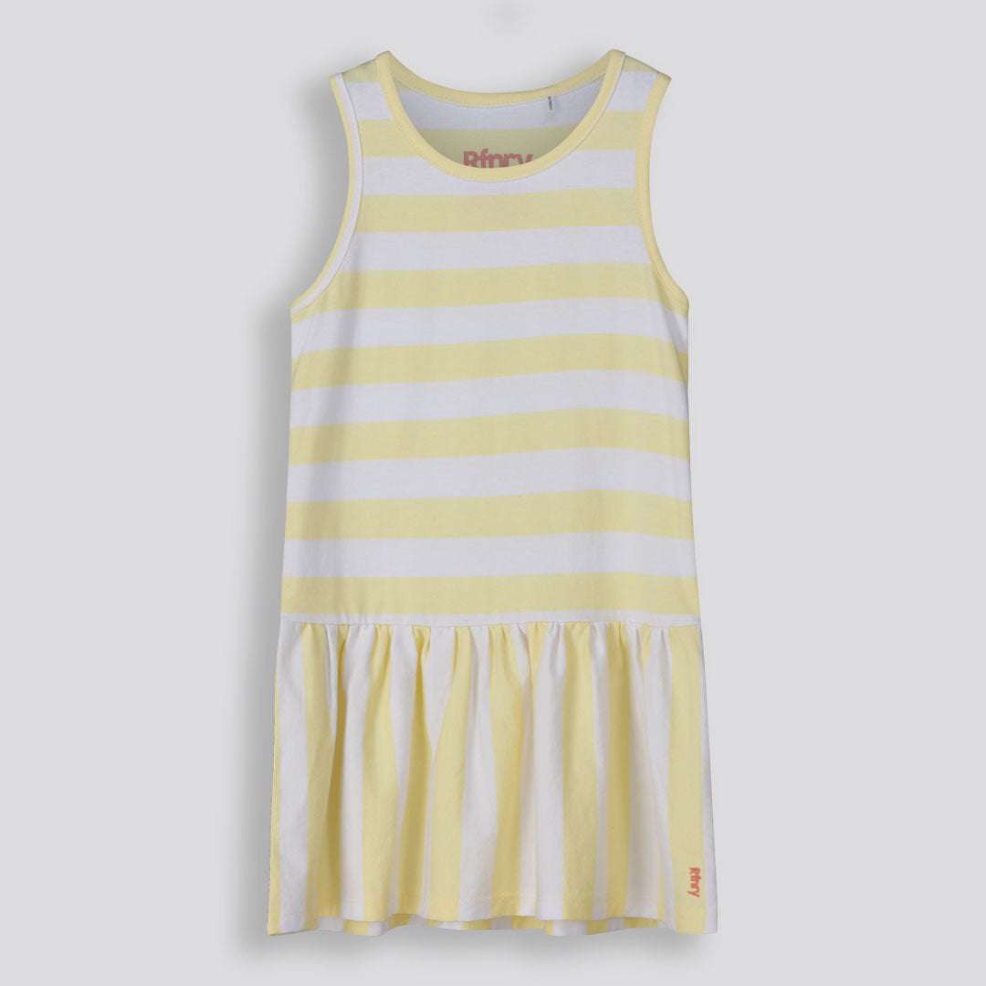 Girls Tank Dress Yellow