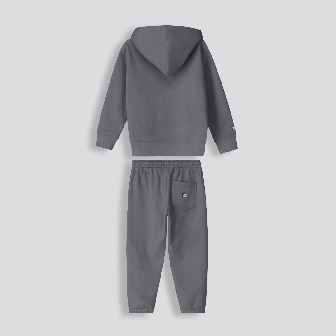Kids Statement Track Pants Charcoal