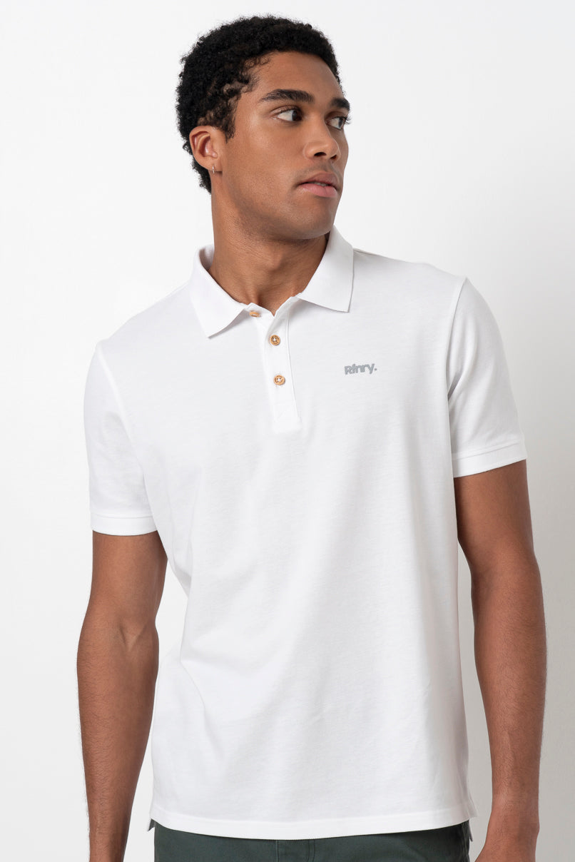 Pique Golfer Optic White