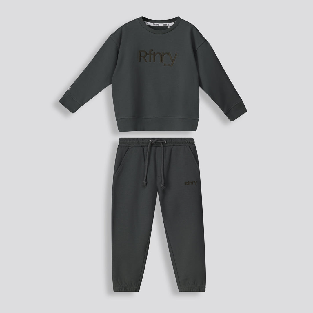 Kids Statement Track Pants Charcoal