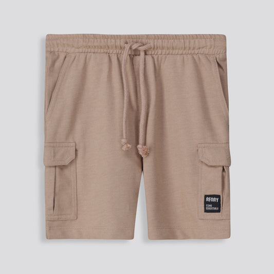 Boys Trackie Shorts Biscuit