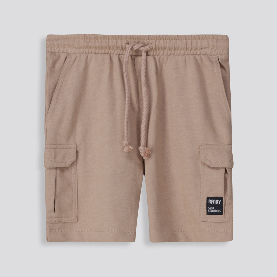 Boys Trackie Shorts Biscuit