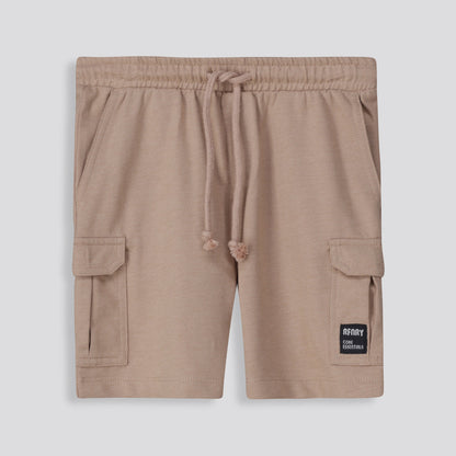 Boys Trackie Shorts Biscuit