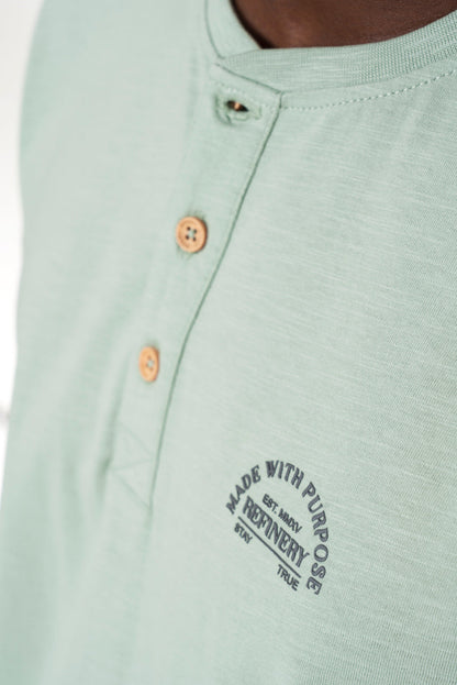 Henley T-Shirt Sage