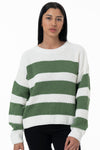 Striped Jumper Green