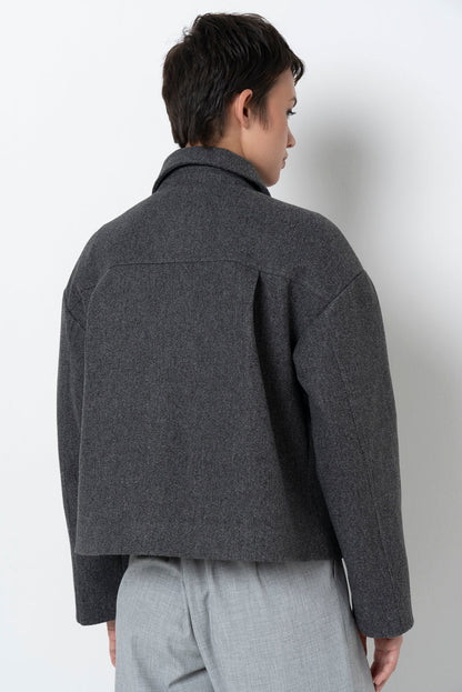 Melton Jacket Charcoal