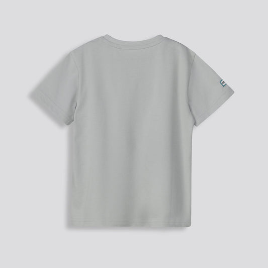 Boys Branded Tee Light Blue