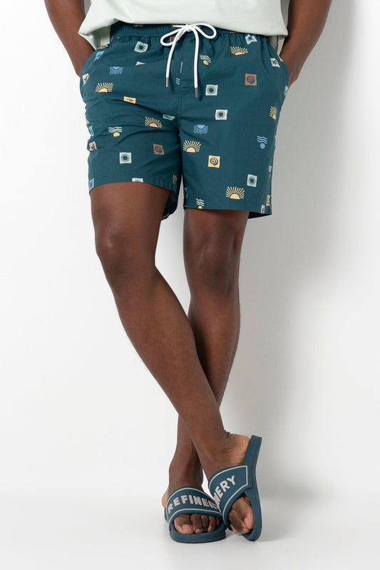 Pool Short Emerald