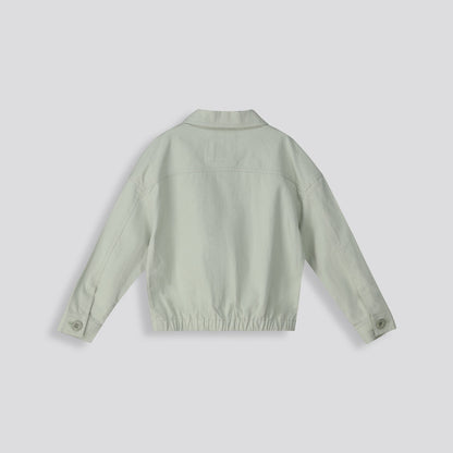Girls Twill Jacket Green