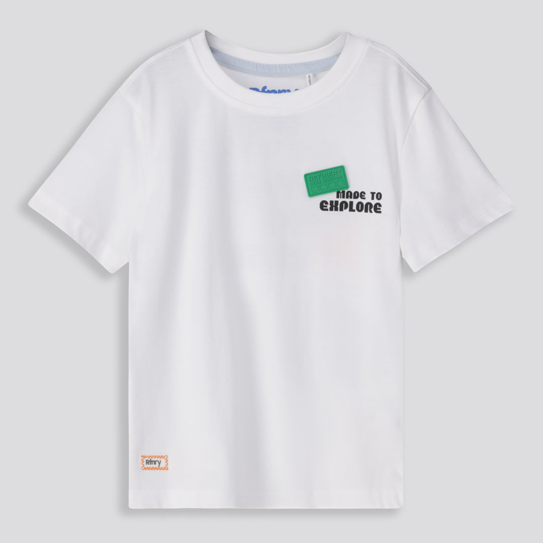 Boys Statement Tee Optic White