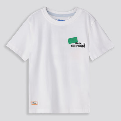 Boys Statement Tee Optic White