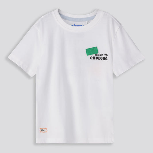 Boys Statement Tee Optic White