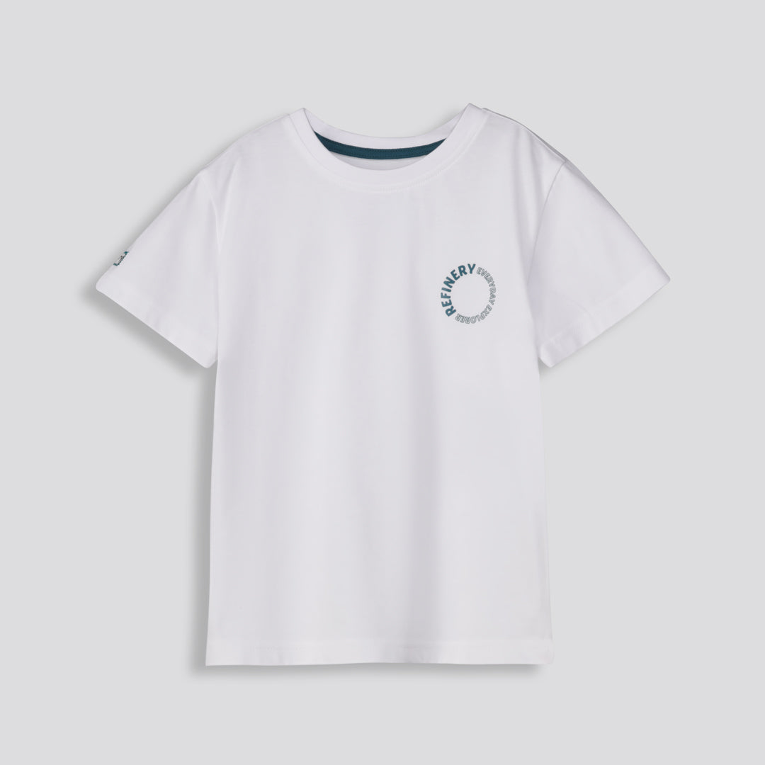 Boys Branded Tee Light Blue