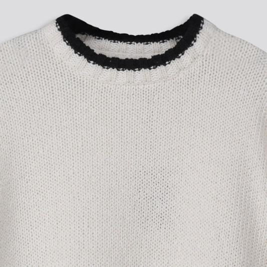 Girls Loop Yarn Jumper Milk