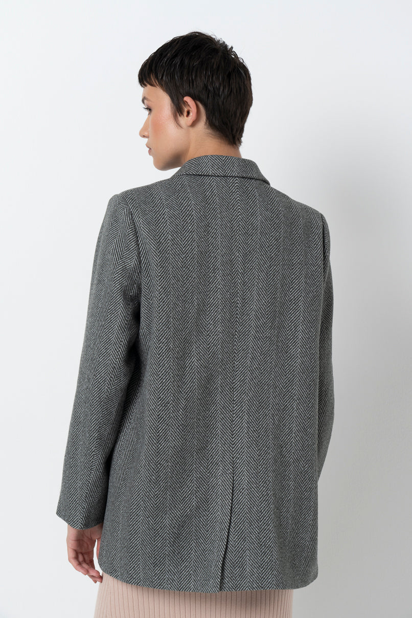 Boyfriend Blazer Charcoal
