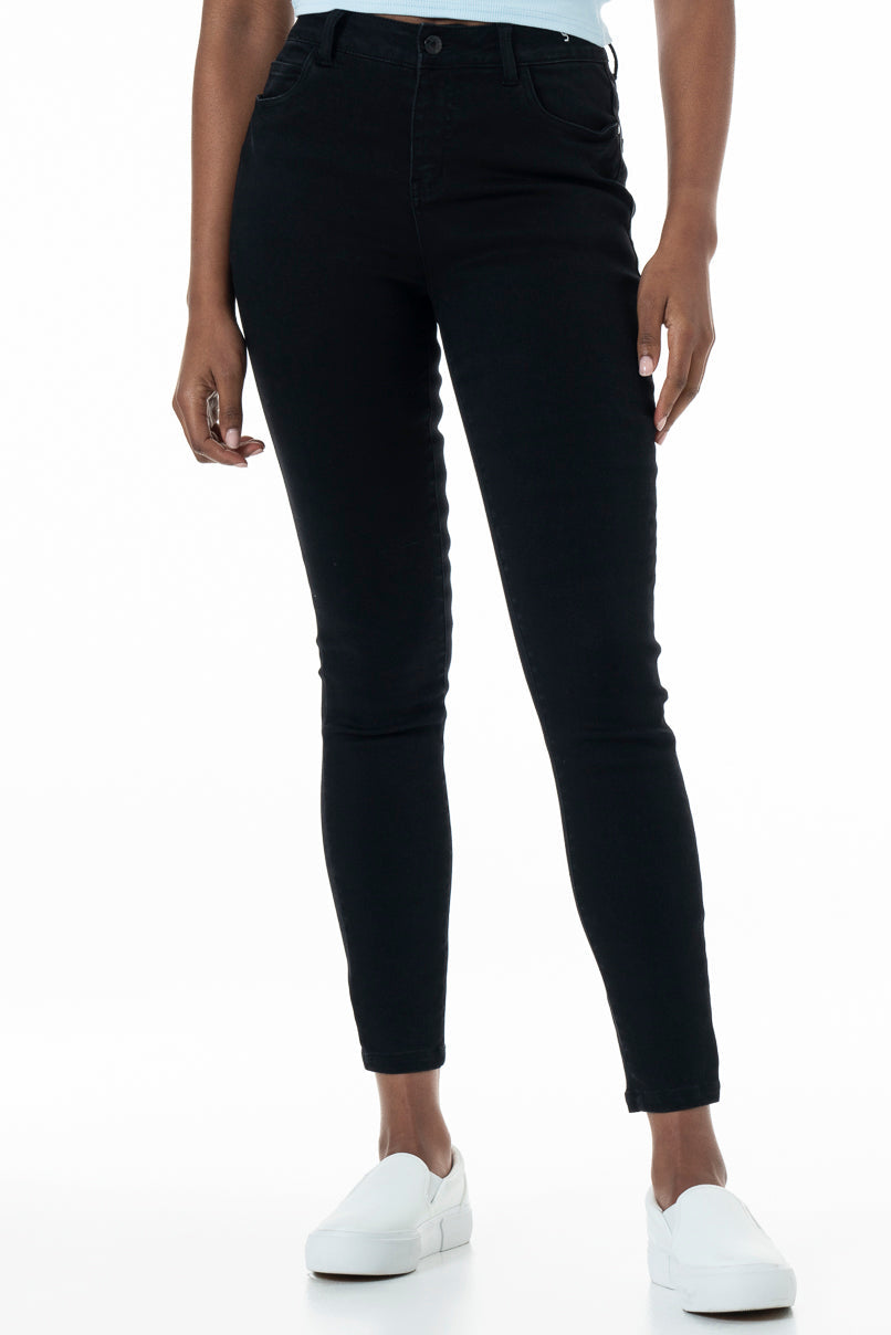 Rf01 Mid Rise Skinny Jeans Black