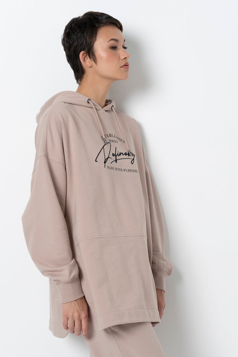 Long Length Hoodie Biscuit