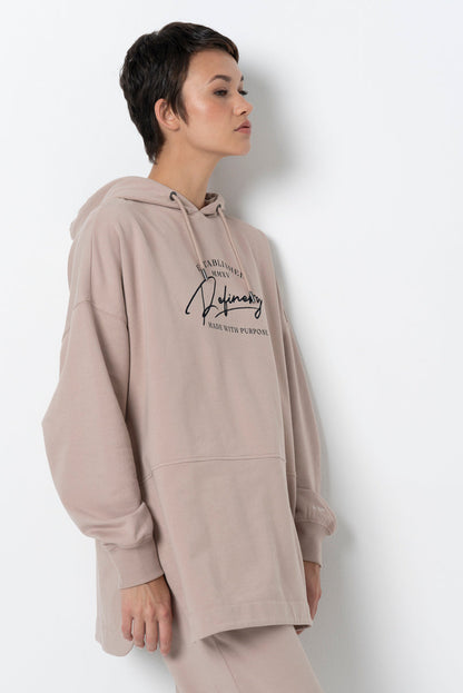 Long Length Hoodie Biscuit