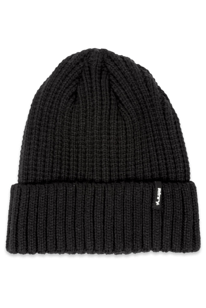 Ribbed Beanie Black