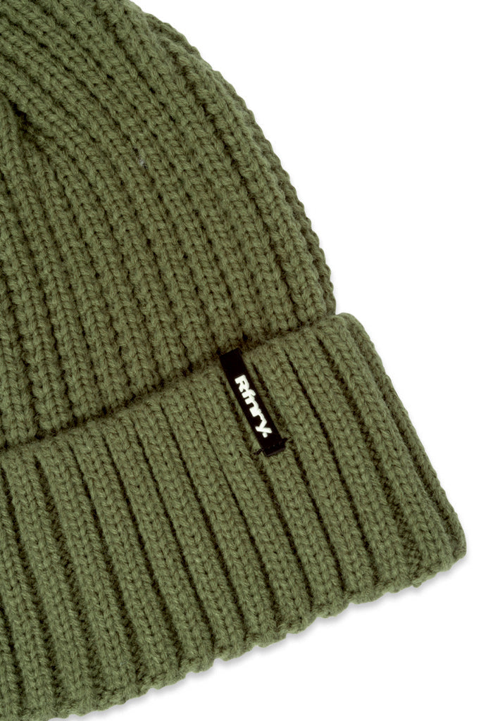 Ribbed Beanie Green