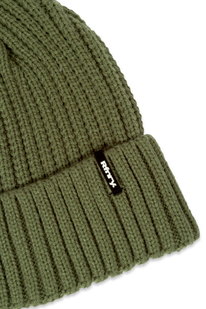 Ribbed Beanie Green