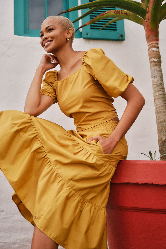 Puff Sleeve Top Amber