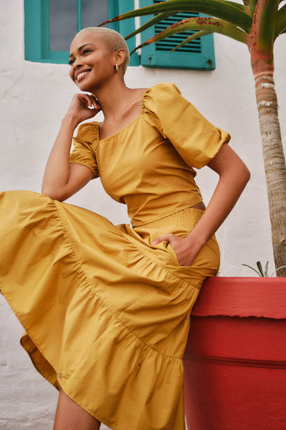 Puff Sleeve Top Amber