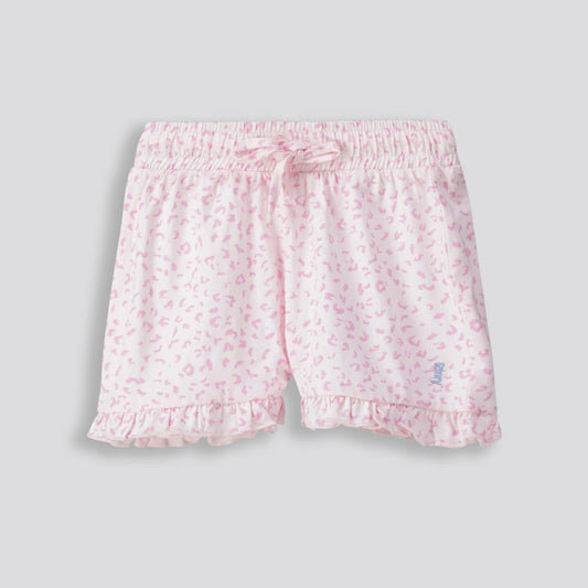 Girls Frill Edge Shorts Light Pink