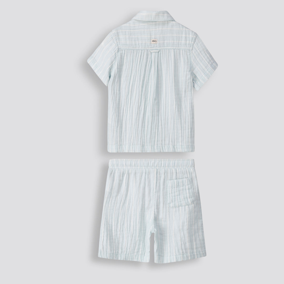 Boys Pull On Shorts Pale Blue