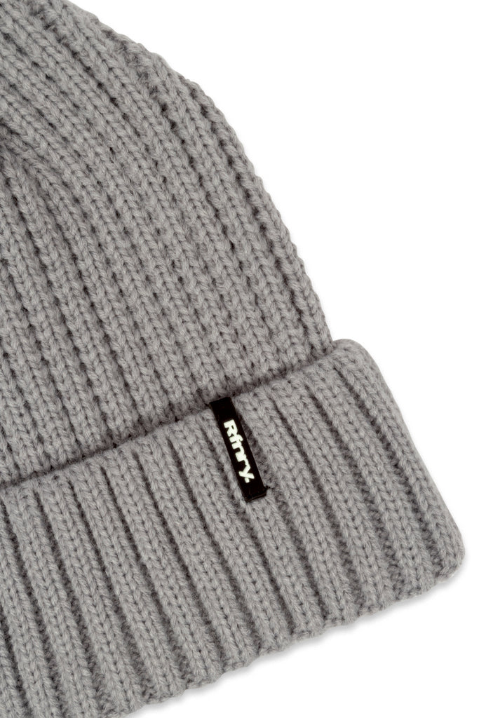 Ribbed Beanie Grey