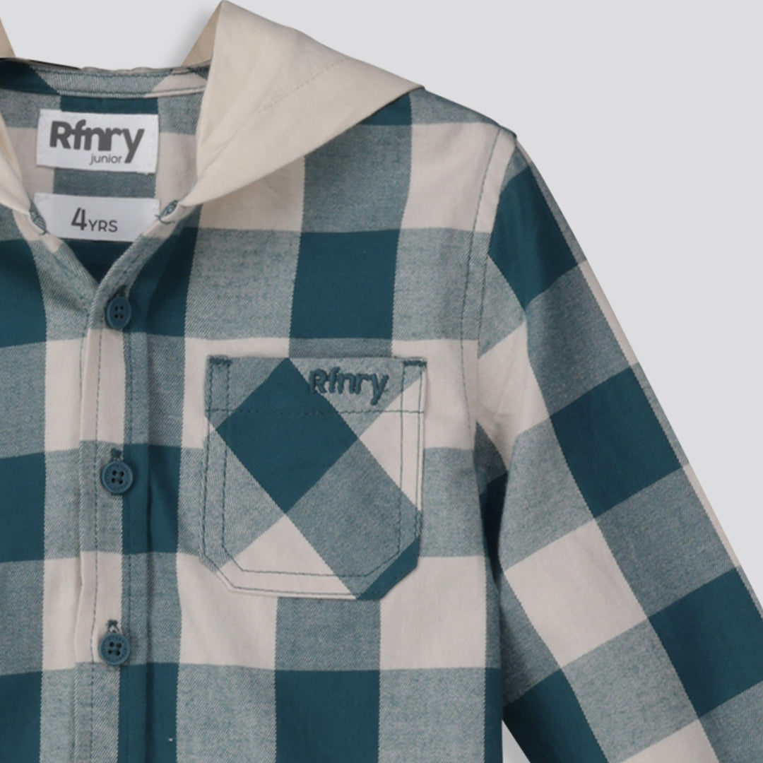 Boys Hoodie Shirt Green