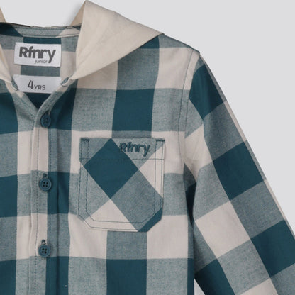 Boys Hoodie Shirt Green